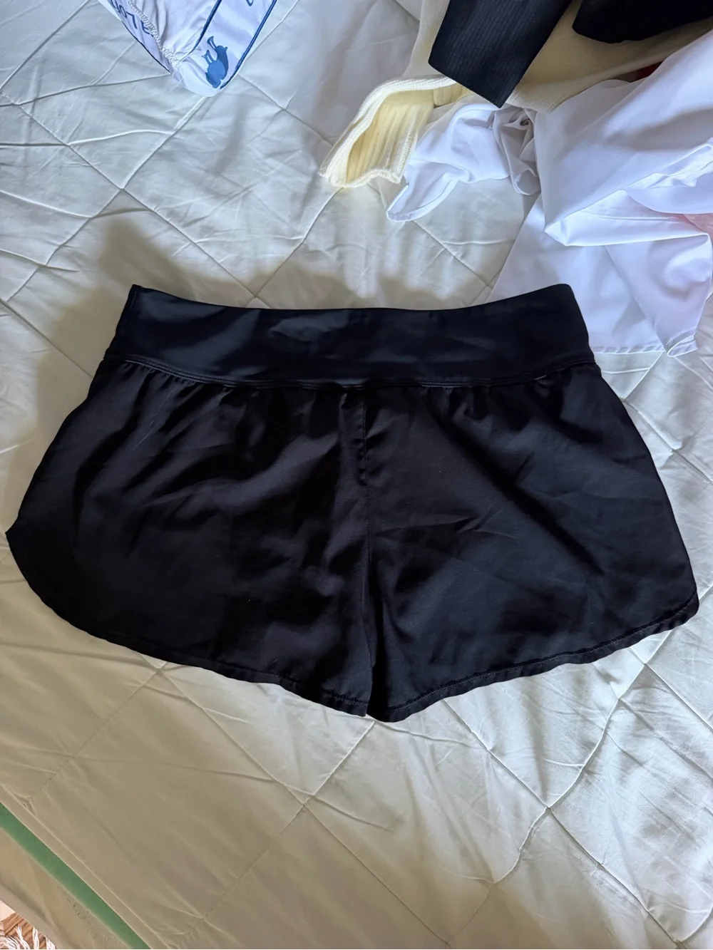 Nike Women's Black Athletic Running Shorts with Swoosh